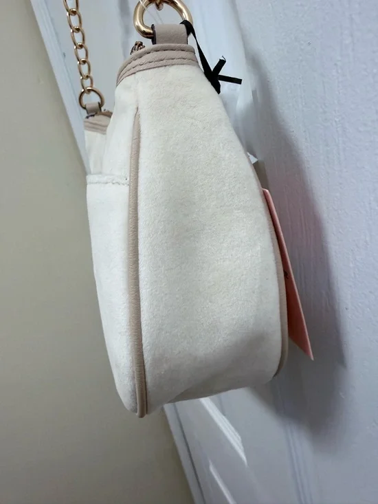 NWT Juicy Couture Falling For Juicy Shoulder Bag in Soft White - Picture 4 of 6